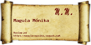 Magula Mónika névjegykártya